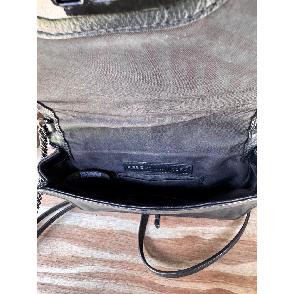 Rebecca Minkoff Black Quilted Leather Chain Strap Crossbody Bag - Picture 6 of 6